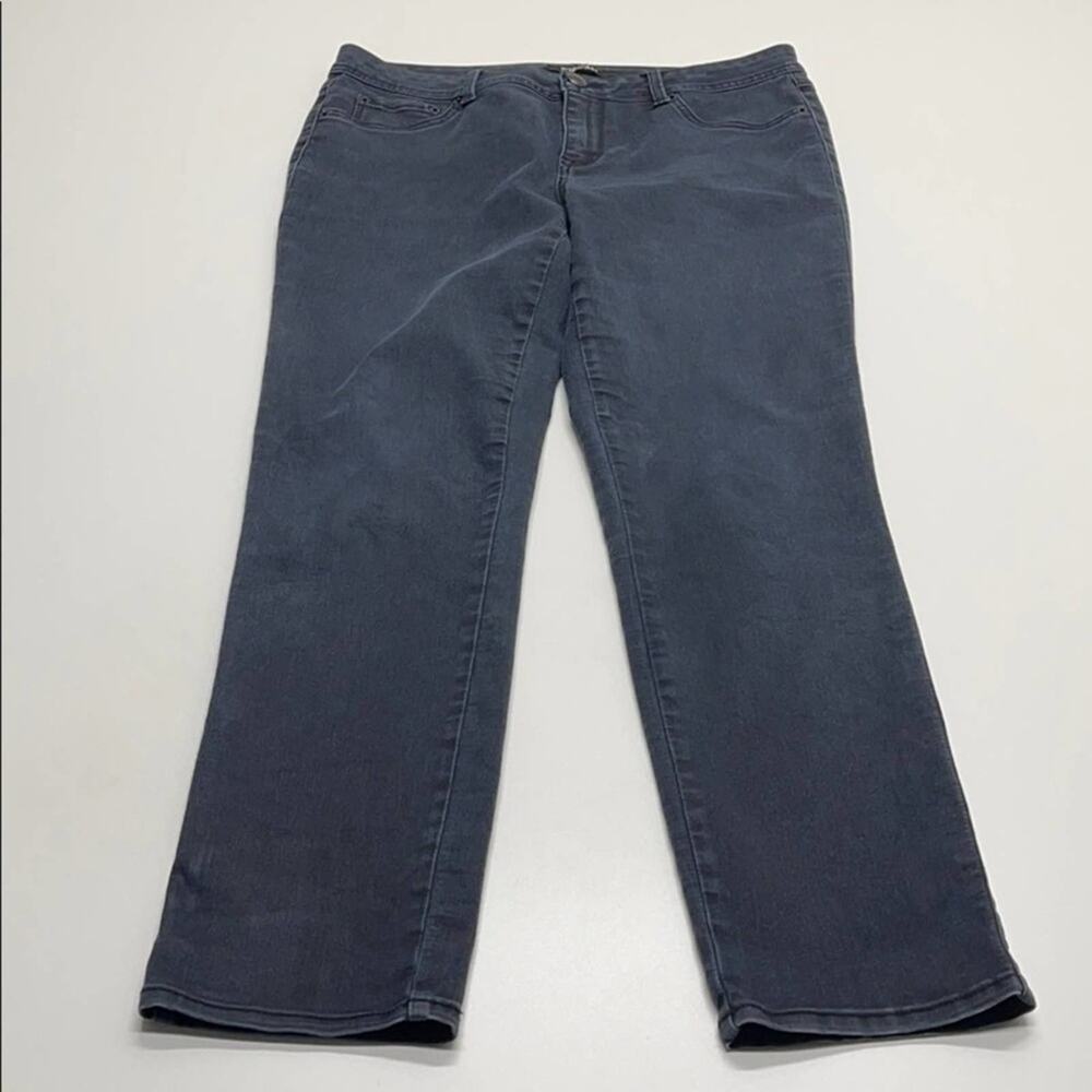 ROZ & ALI Womens 12 Super Soft Black Jeans